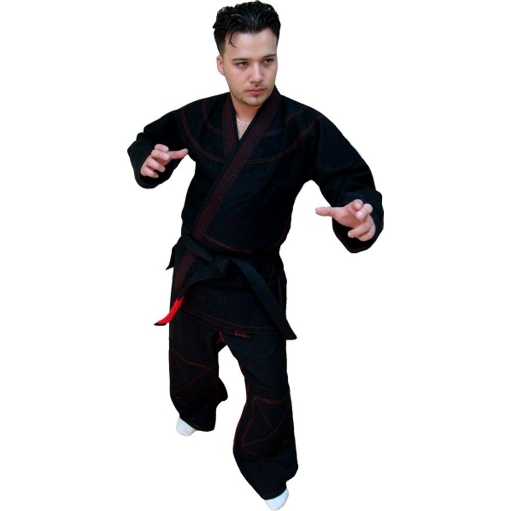 Good Luck Jiu Jitsu Kimono Black Ultra Light Weight Fabric Soft Fabric Best For Boxing Kickboxing Co