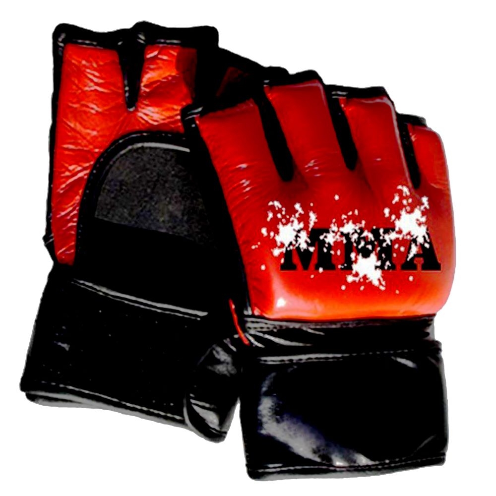 LEATHER Gloves FOR BOXING KICKBOXING MMA MUAY THAI FIGHTING 
